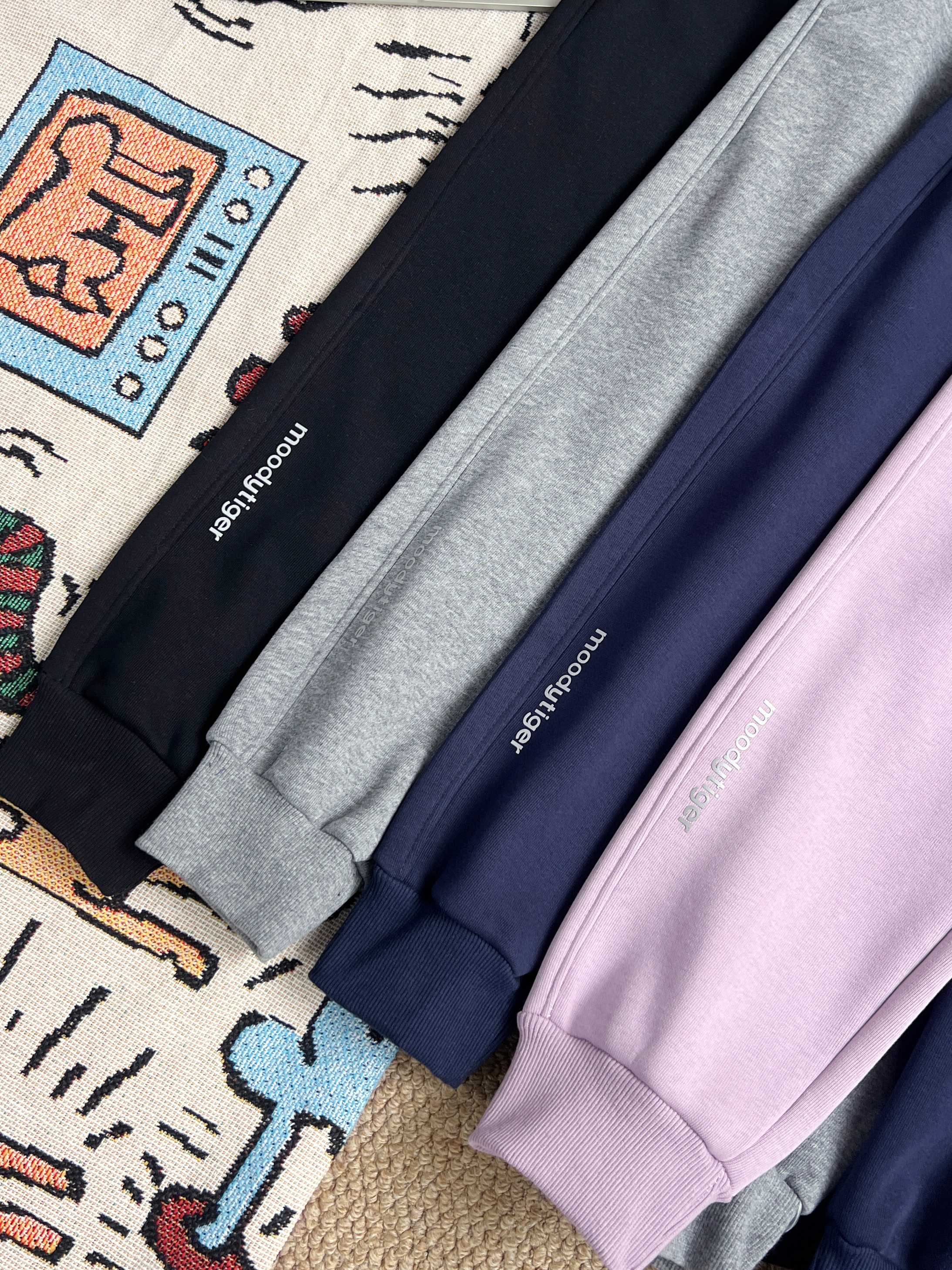 Moody Tiger Women's High-Waisted Casual Sweatpants with Ankle Cuffs