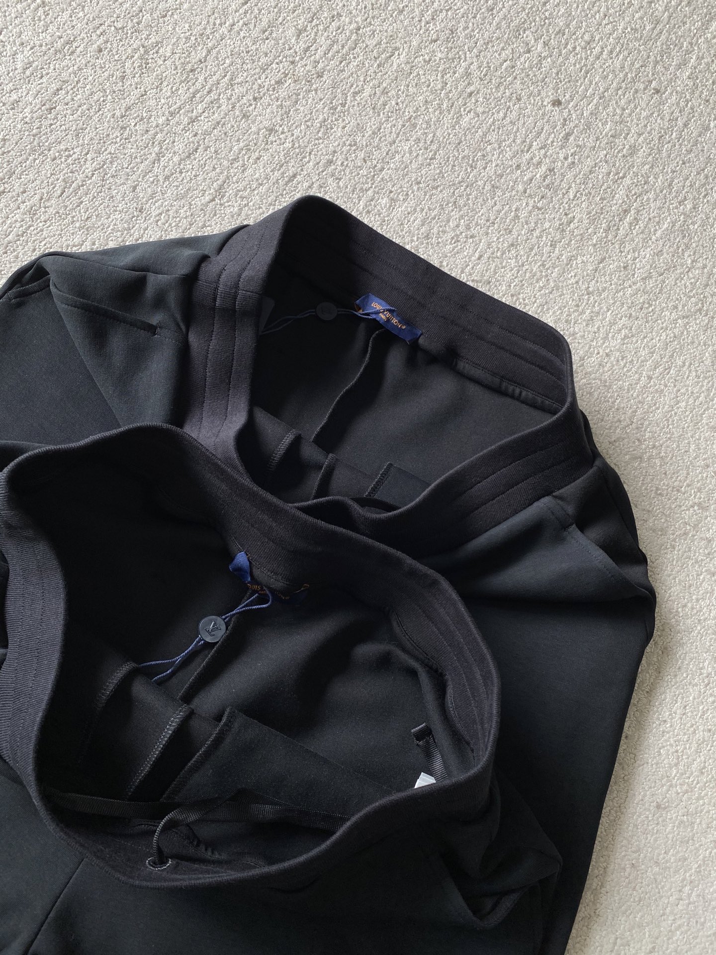 Louis Vuitton Black Cotton Blend Short Set with Rhinestone Embellishment 6 i1744105463485 2203 0 9