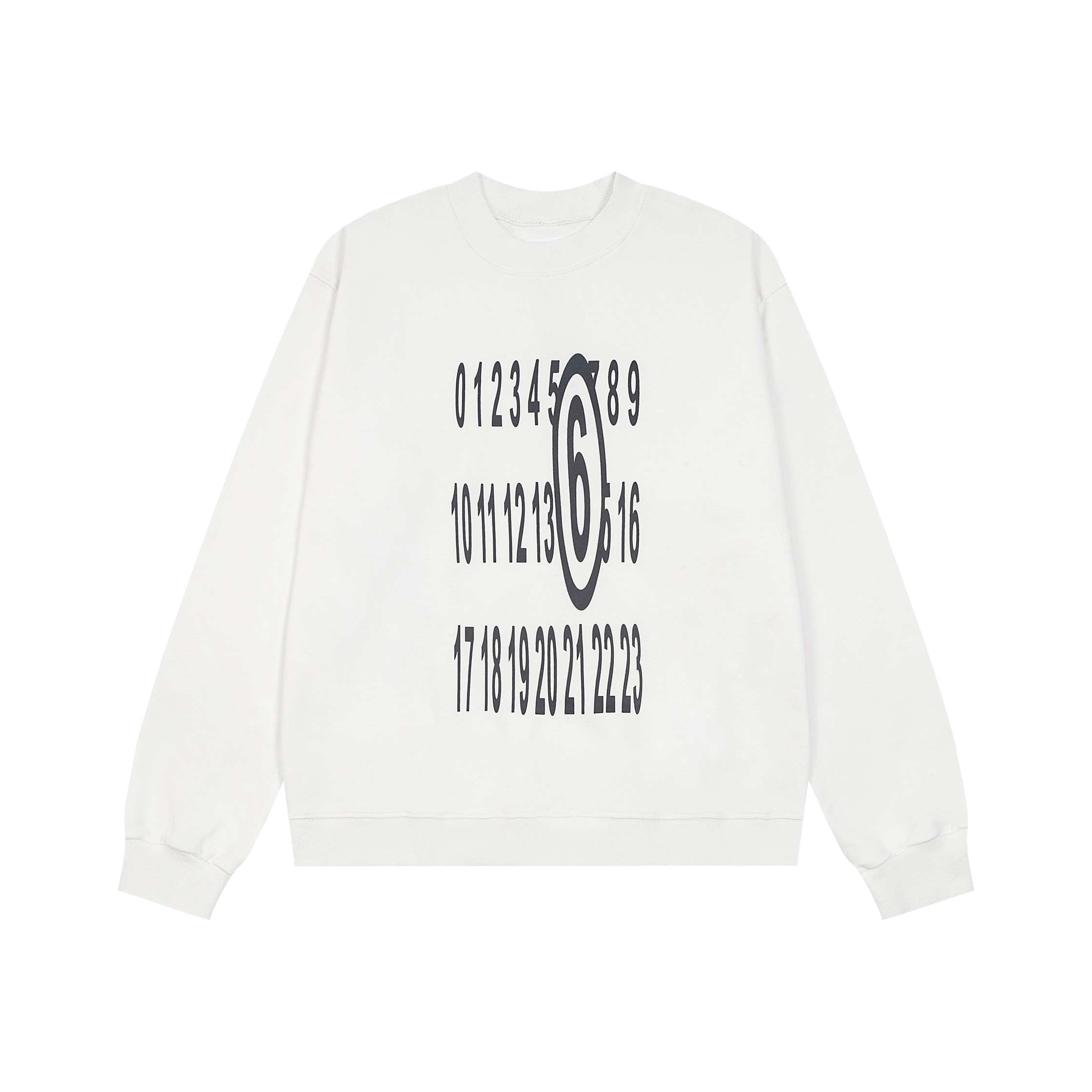 Maison Margiela MM6 Loose-Form Digital Printing Circle Collars in Black and White - 图片 2