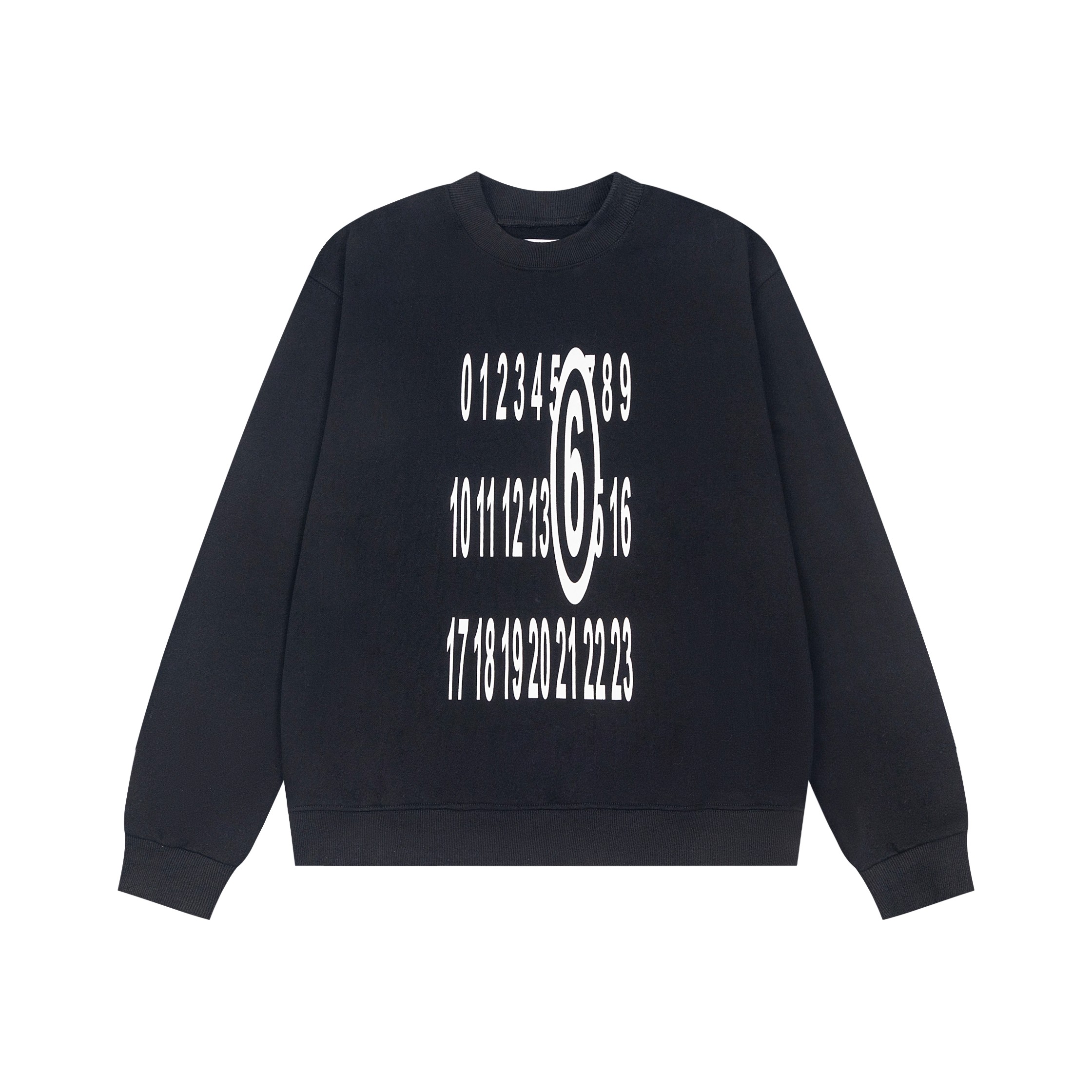 Maison Margiela MM6 Loose-Form Digital Printing Circle Collars in Black and White - 图片 4