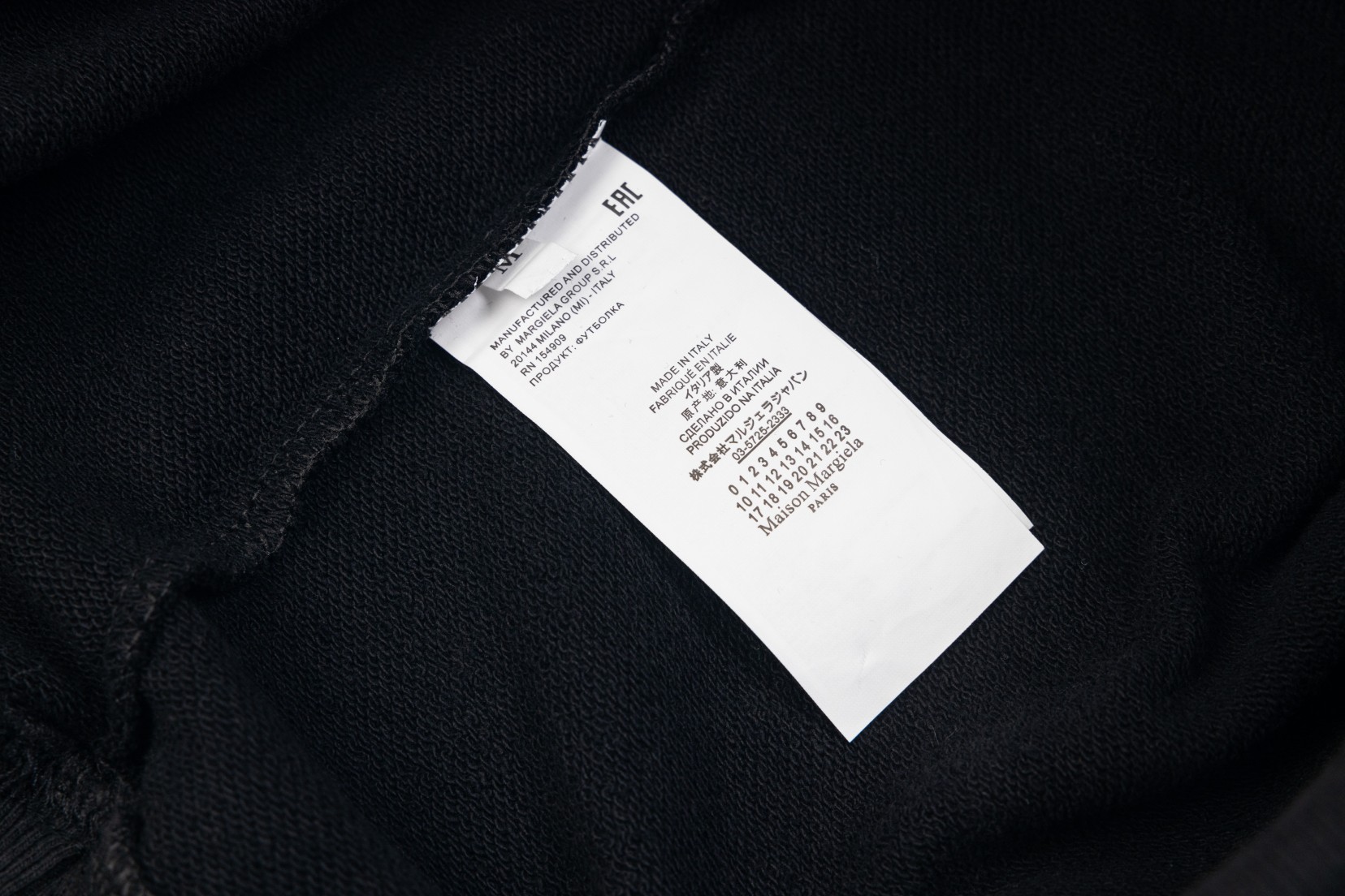 Maison Margiela Loose Calendar Digital Badge Coat in Black, All-Tropical Fur, Various Sizes - 图片 9