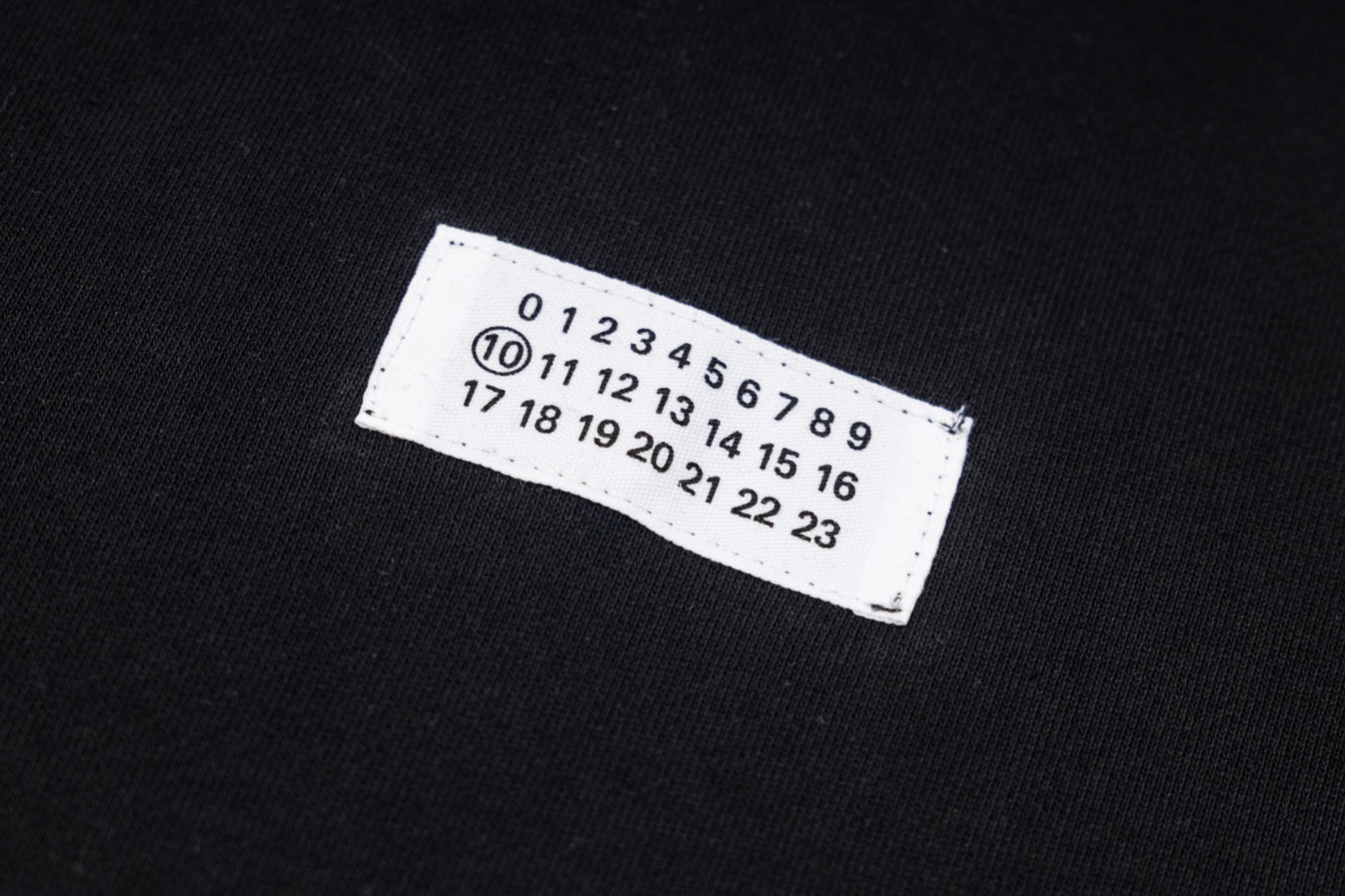 Maison Margiela Magila Loose Hat Embroidered Top in Black Fur Guard. - 图片 7