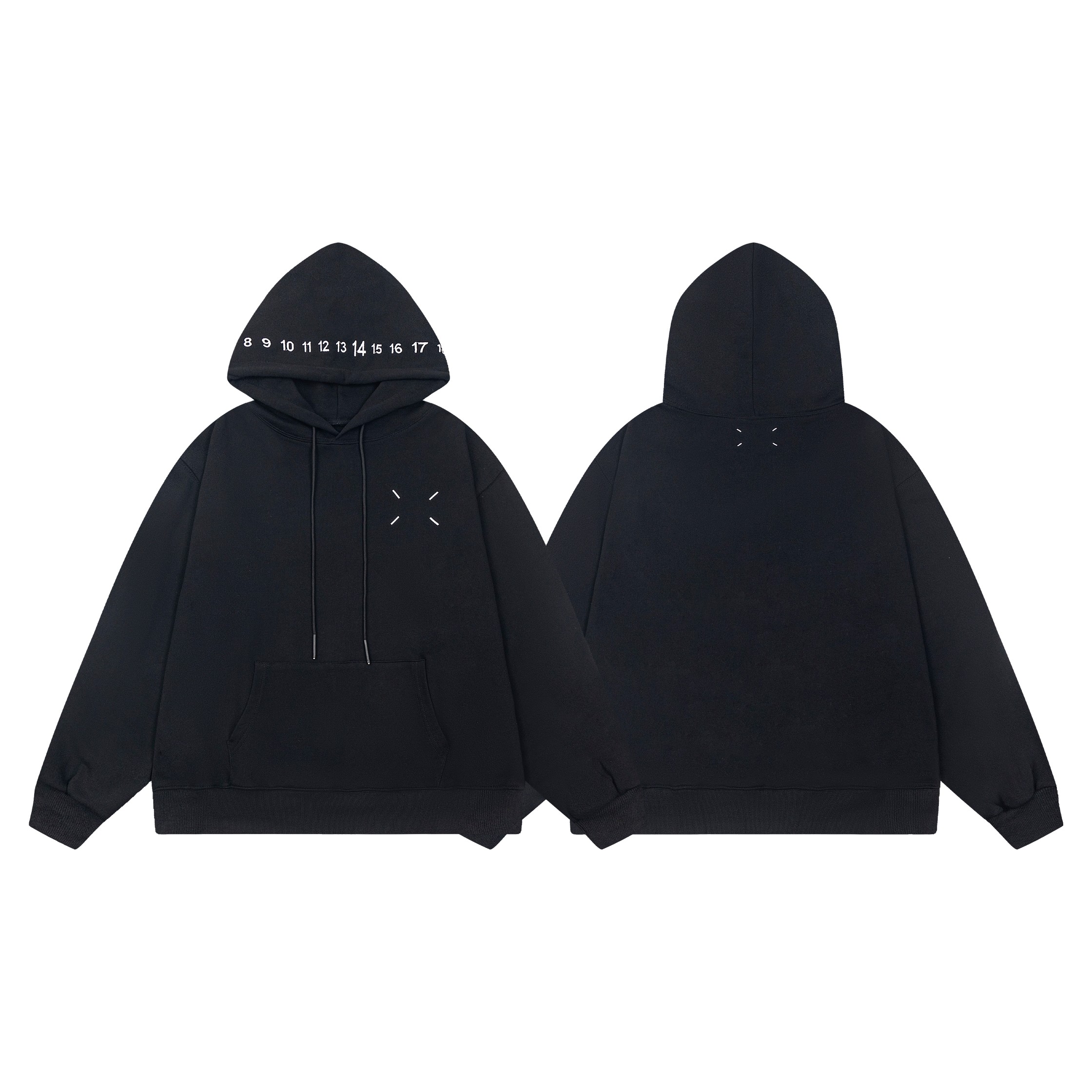 Maison Margiela Magila Loose Hat Embroidered Top in Black Fur Guard.