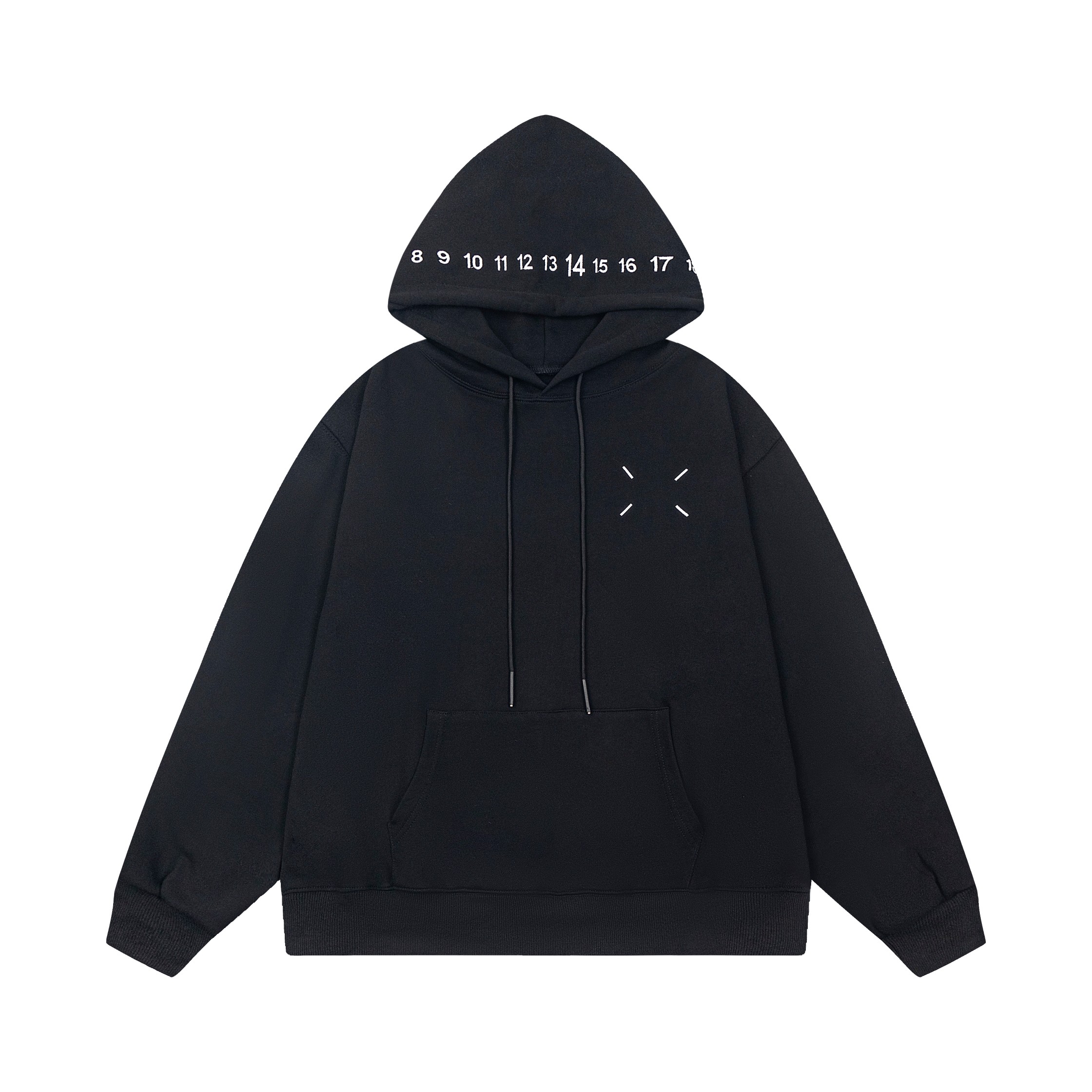 Maison Margiela Magila Loose Hat Embroidered Top in Black Fur Guard. - 图片 2