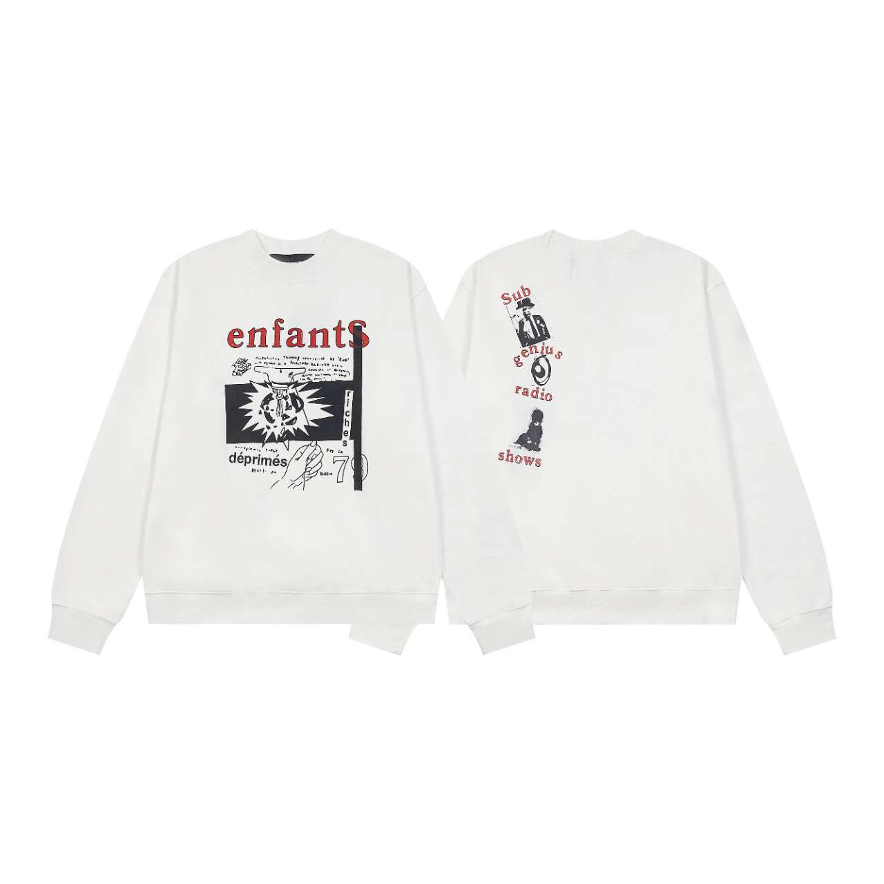 ER816# Two-Generation Loose Letter-Marked White Rice Fur Coat Summary