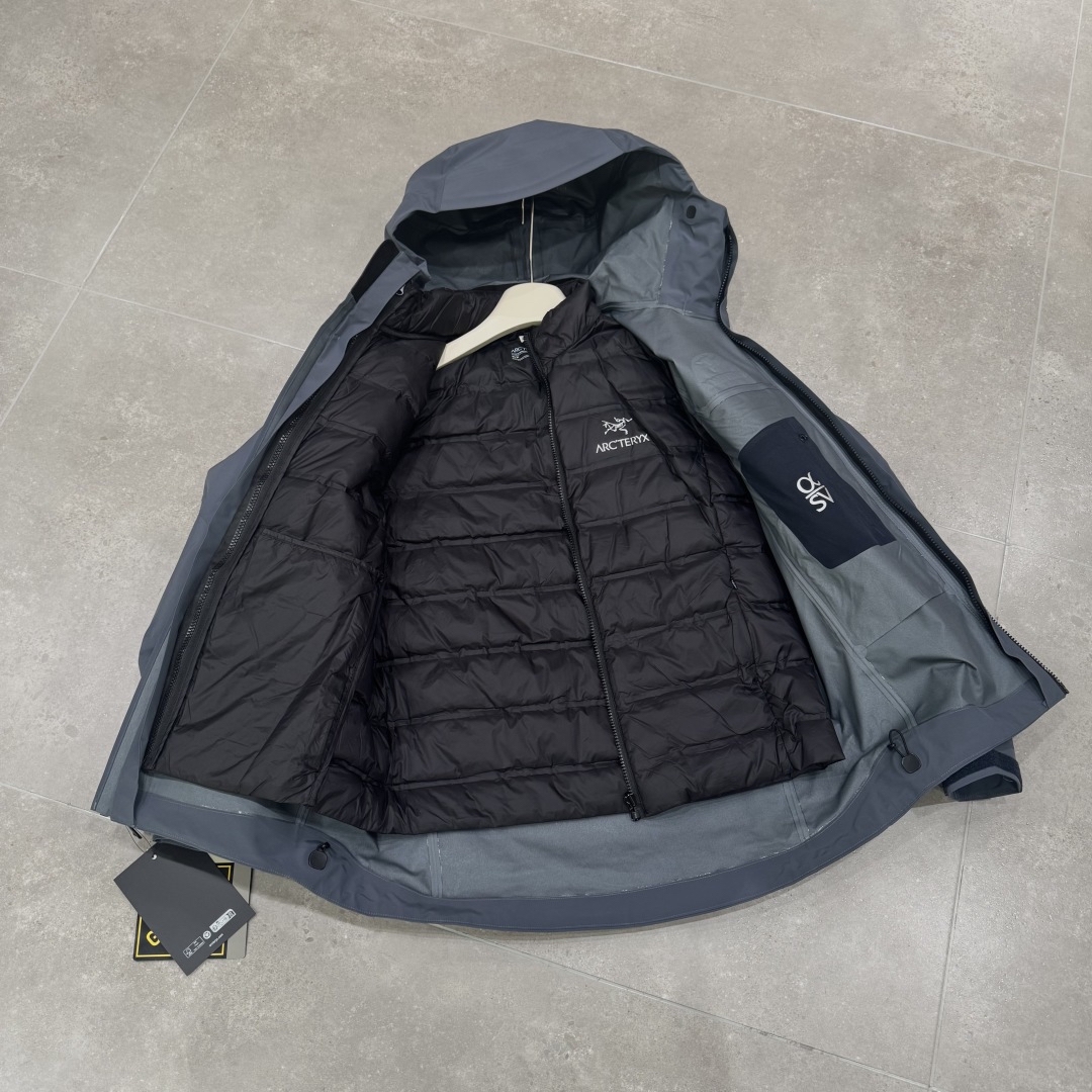 NO:623662,[Top version] Arc'teryx 7th generation hard shell three-in-one down jacket size S-XXL, arc'teryx, down jacket, alexander wang19860909【顶级版本】 始祖鸟7代硬壳三合羽绒服 尺码S-XXL,arc'teryx,down jacket,alexander wang,Men's clothing