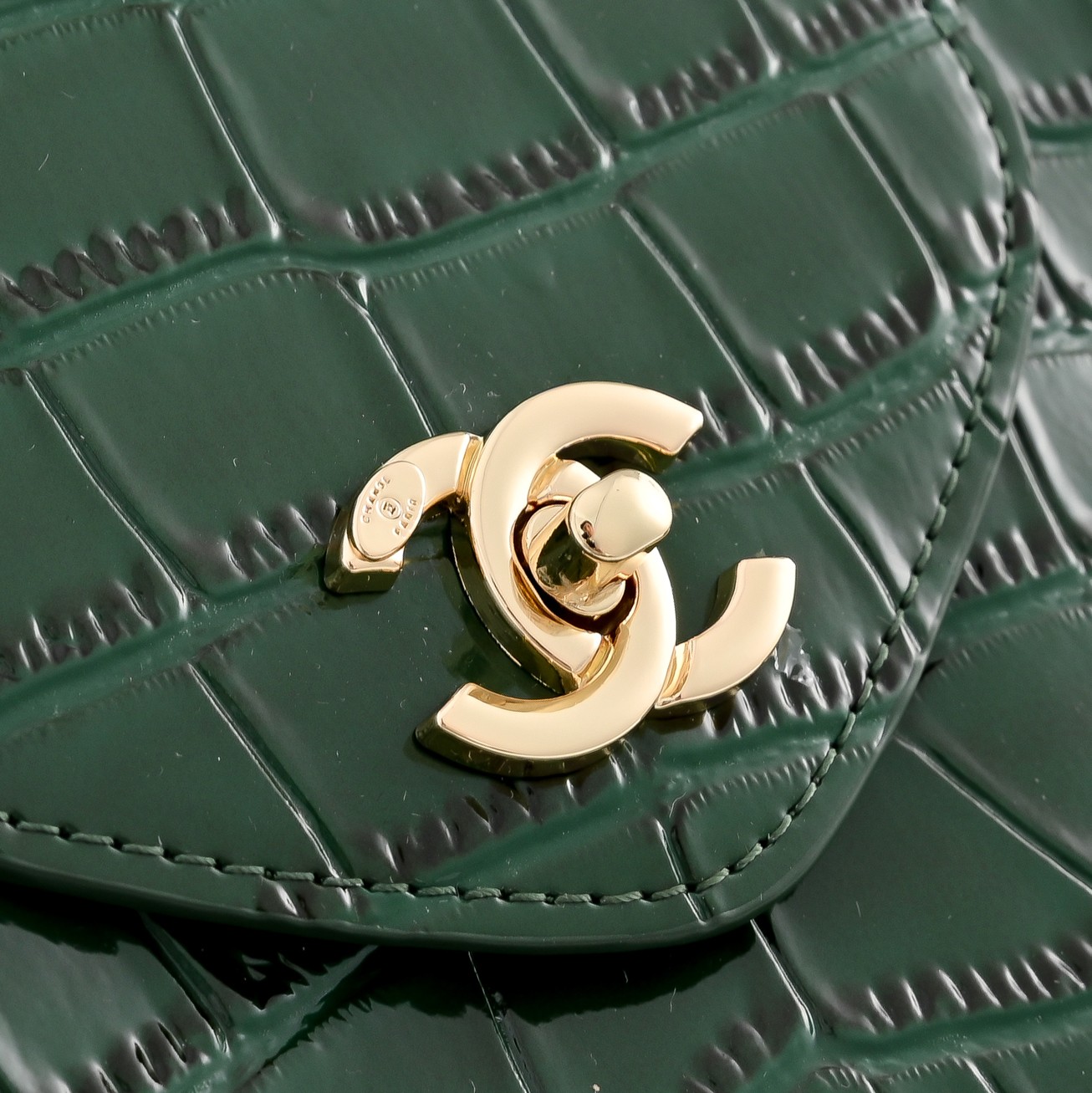 🌾OHAIVEL🌟🌟🌟Supermodel Tote托特包👜,绿色鳄鱼纹+金色双C Logo,简约大气超有质感✔️✔️! 🌾OHAIVEL🌟🌟🌟Supermodel Tote托特包👜,绿色鳄鱼纹+金色双C Logo,简约大气超有质感✔️✔️!