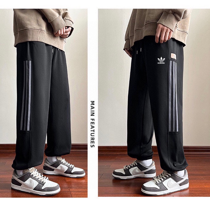 P125💰
Adidas/阿迪达斯三叶草新款拼接撞色三杠休闲裤
情侣休闲裤，定制宽松舒适，超爆经典款，经过高温水洗处理，确保衣服不变形不缩水，情侣裤子：高品质做工，新款情侣款拼色运动裤！超级百搭的款！ 立体有型！不变形 不掉色！
颜色：黑色  浅灰  深灰
尺码：M-XXL
M（腰围68cm臀围110cm裤长98cm）
L（腰围71cm臀围114cm裤长100cm）
XL（腰围74cm臀围118cm裤长102cm）
2XL（腰围77cm臀围122cm裤长104cm）
           （手工测量有1-3cm误差）