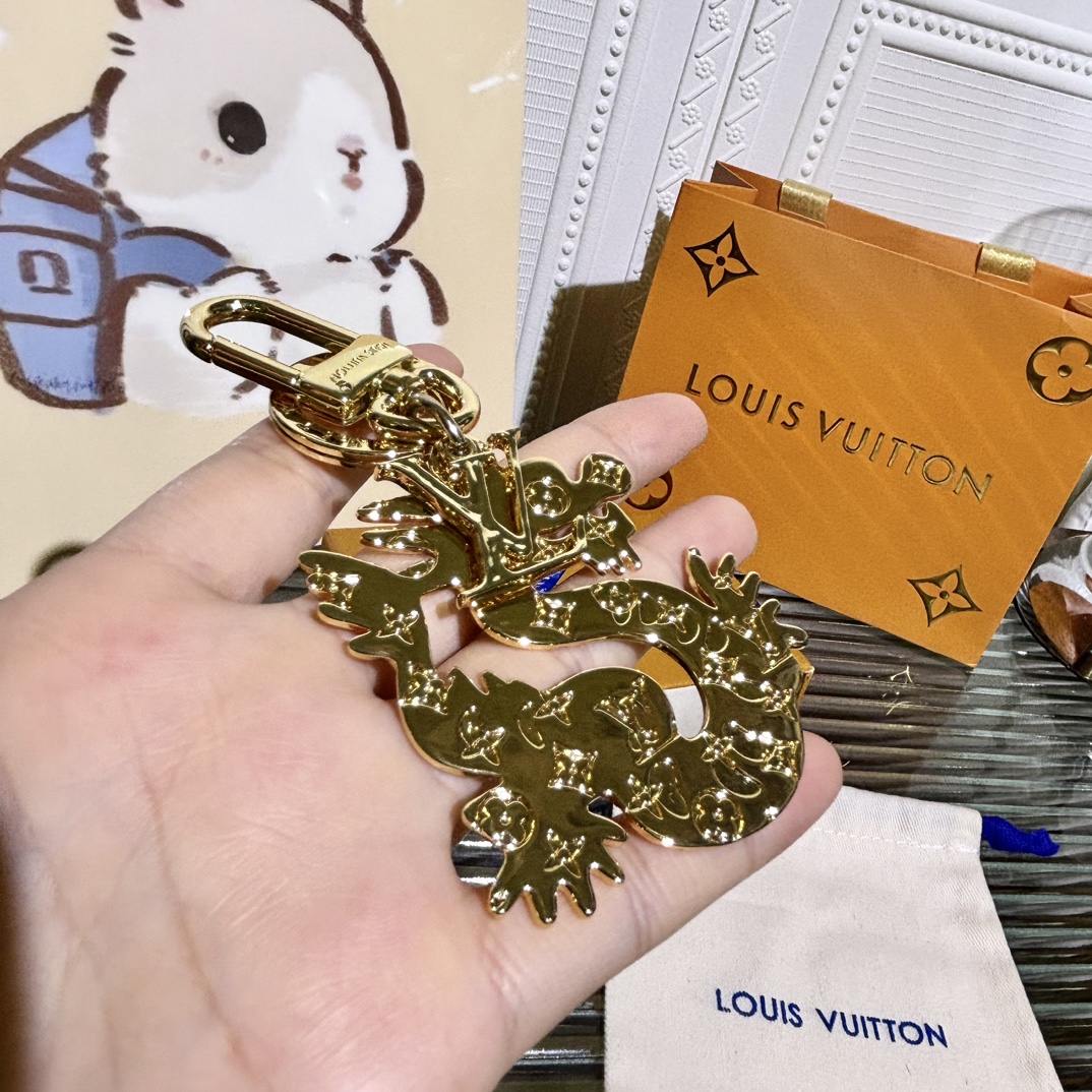Gold Dragon Keychain - Bag Charm