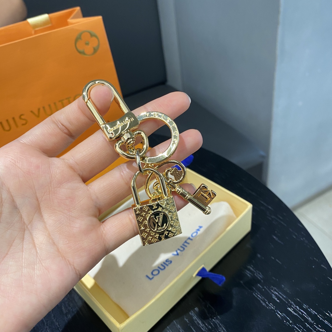 Designer Lock Keychain - Close-up Detail