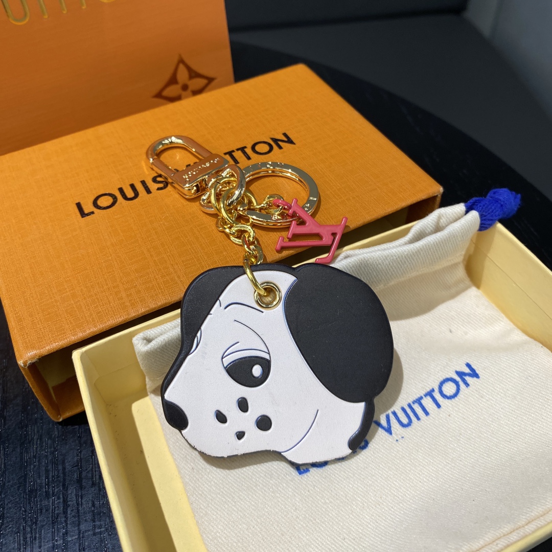 Animogram Leopard Keychain front view