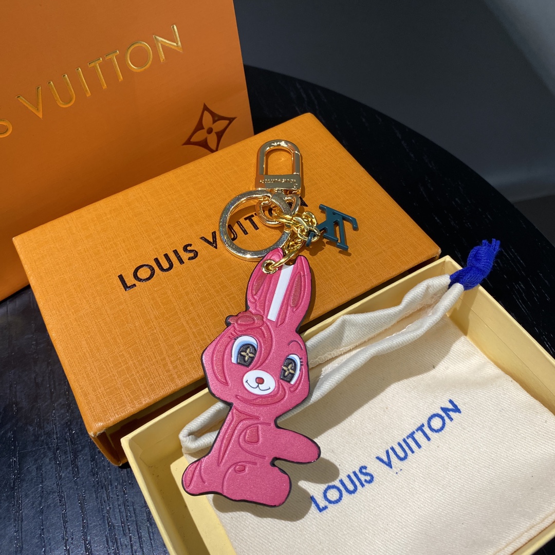 Animogram Leopard Rabbit Keychain with packaging