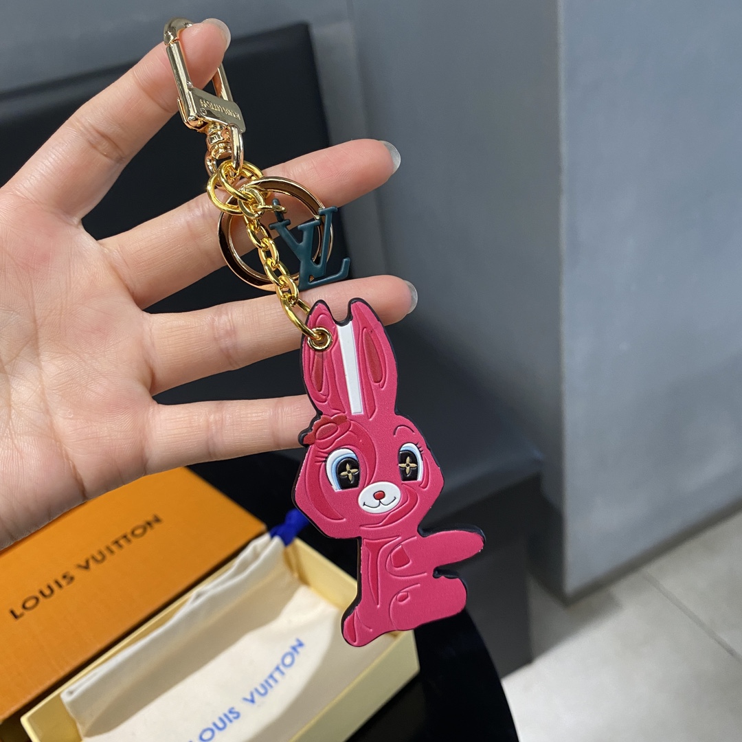 Animogram Leopard Rabbit Keychain as a gift