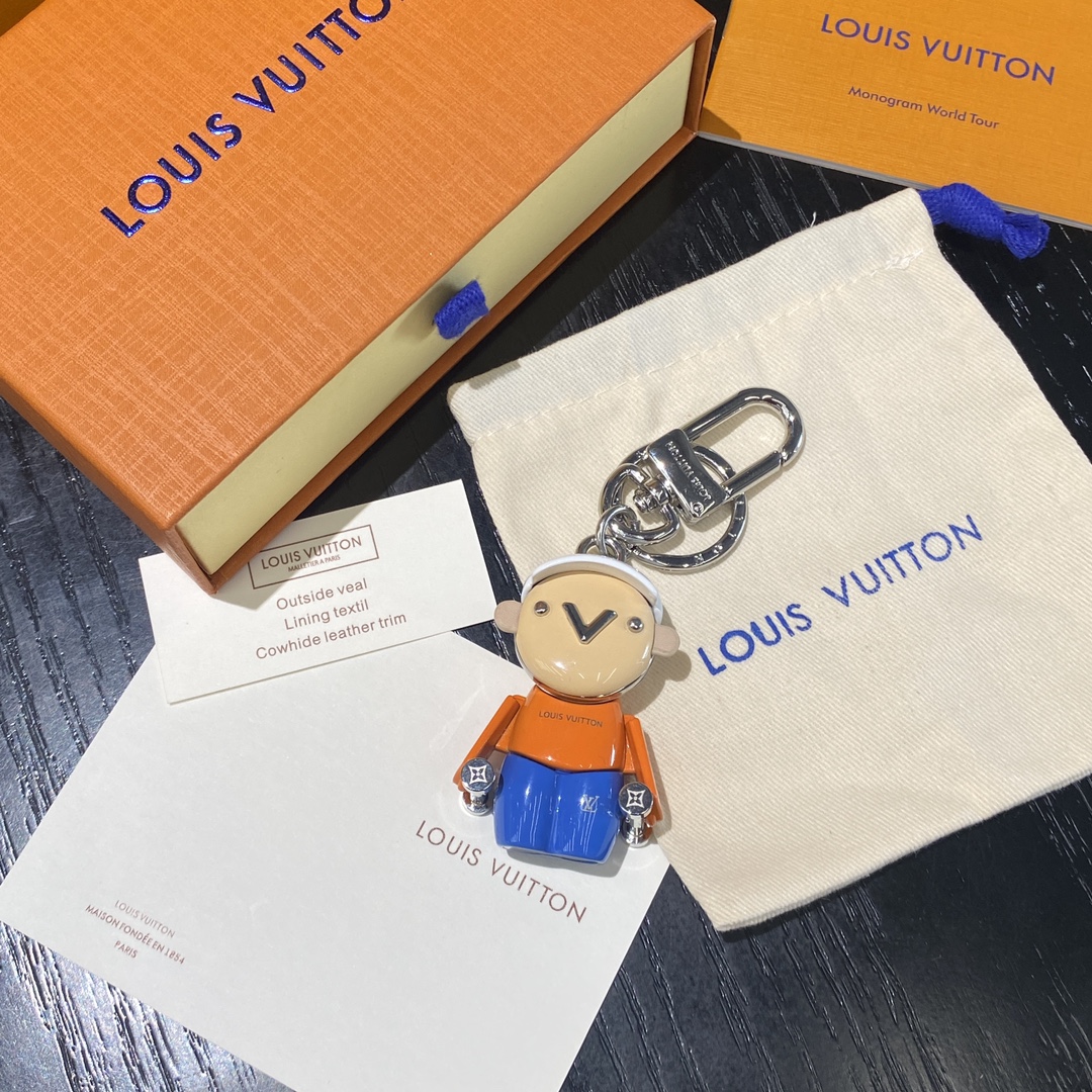 Gaston Gym Keychain - Leather Detail
