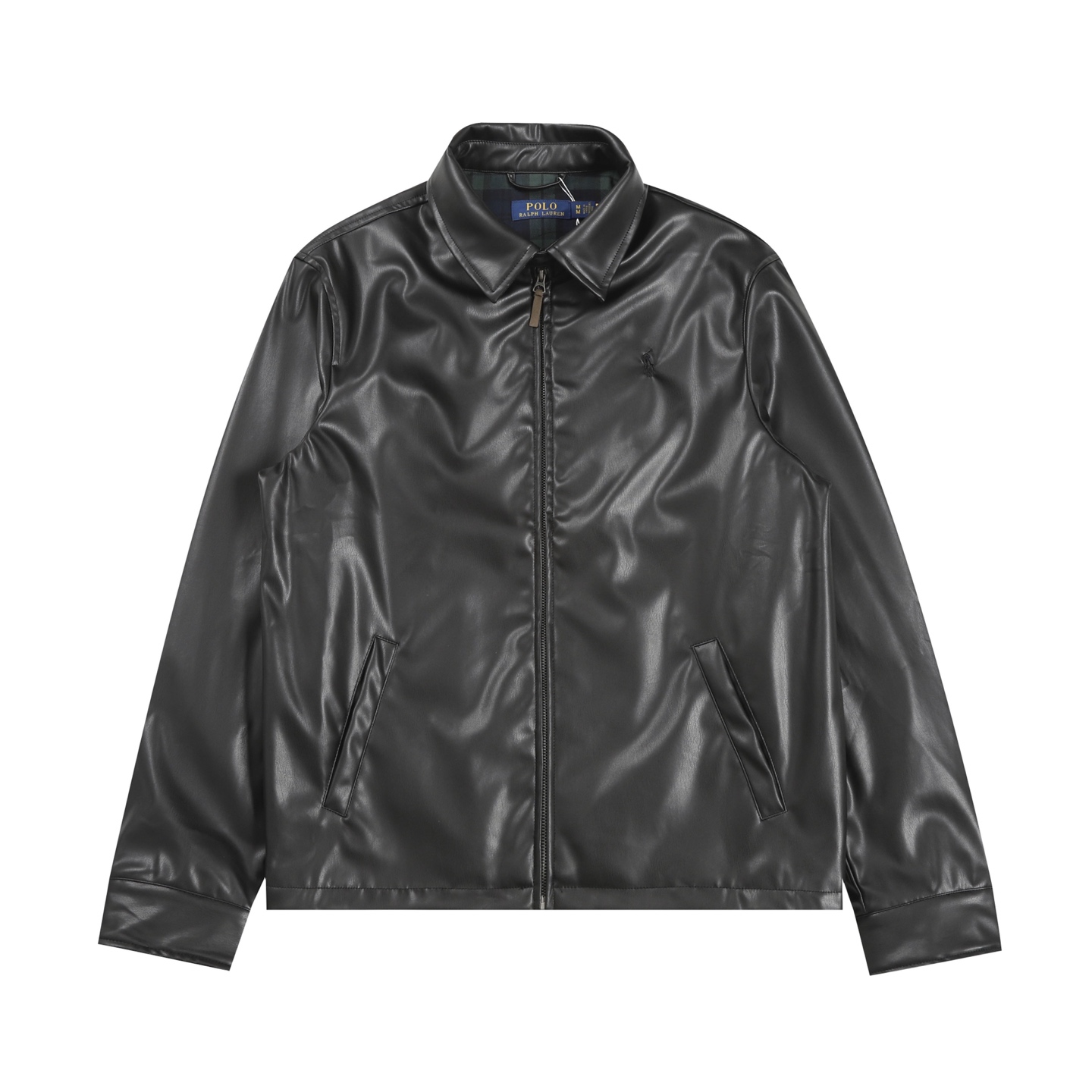 Polo Ralph Lauren Classic Zipper Long Sleeve Jacket in Black with Custom Details