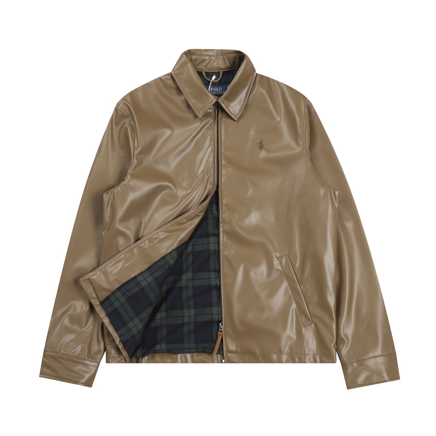 Polo Ralph Lauren Raulen Classic Zipper Long-Sleeve Jacket for Men: Custom Black Design - 图片 2