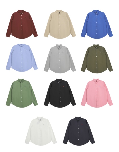 Polo Ralph Lauren Oxford Shirt - Classic Fit, Solid Colors, Long Sleeve