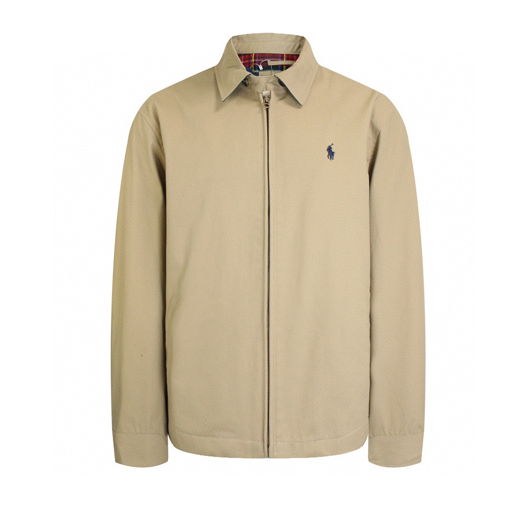 Ralph Lauren Harrington Jacket in Quaki Color with Precision Embroidery – Sizes S to XL