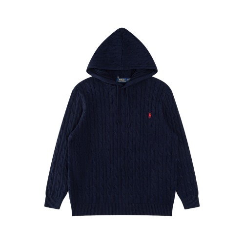 Ralph Lauren Cable-Knit Cotton Hoodie - Classic Fit & Embroidered Pony 1 Ralph Lauren Cable-Knit Cotton Hoodie - Classic Fit & Embroidered Pony
