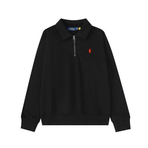 Ralph Lauren Men's Black Half-Zip Fleece Pullover Sweatshirt Classic Fit 1 Ralph Lauren Men's Black Half-Zip Fleece Pullover Sweatshirt Classic Fit