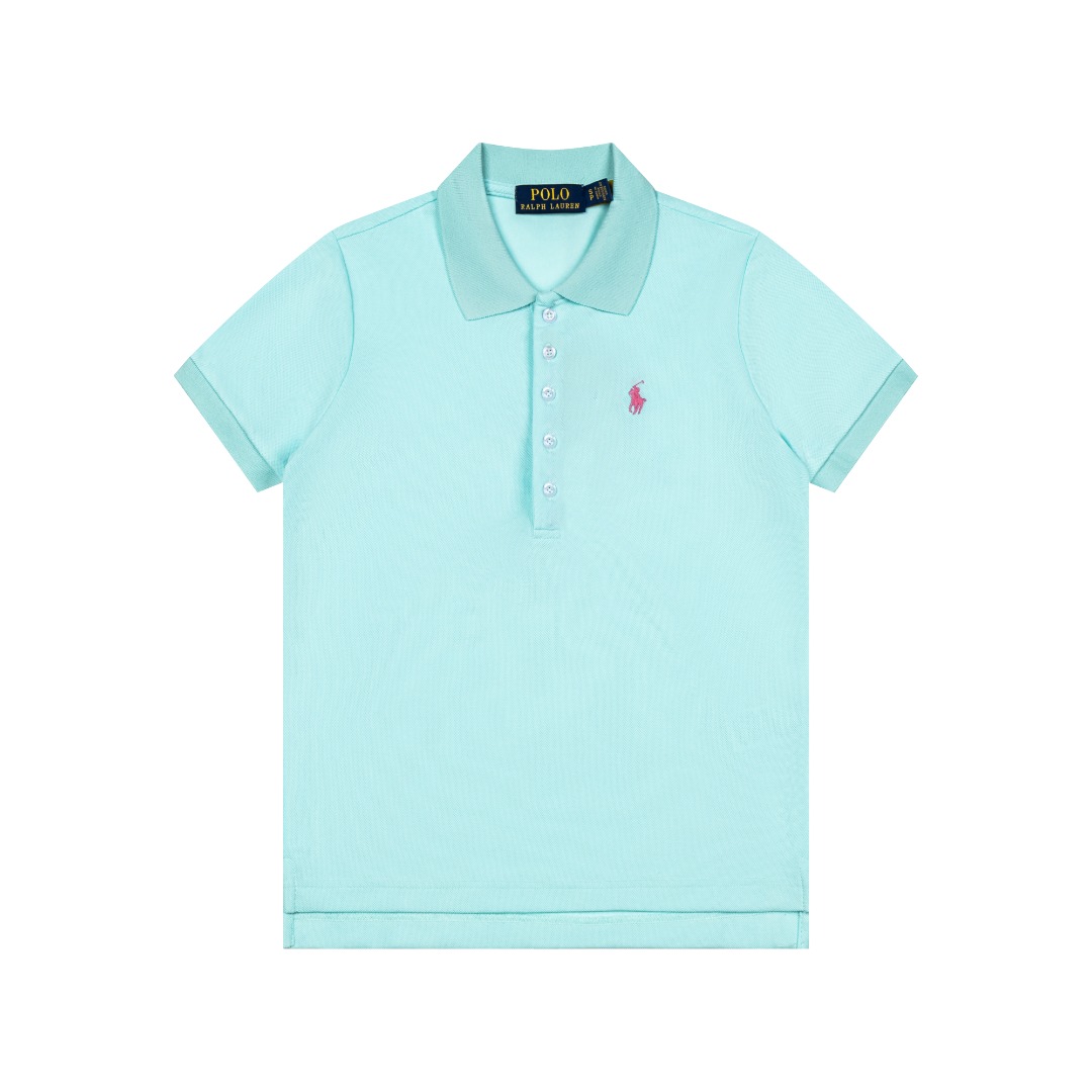 Ralph Lauren Ralph Lauren拉夫劳伦五粒扣 小马刺绣polo衫短袖T恤 女款