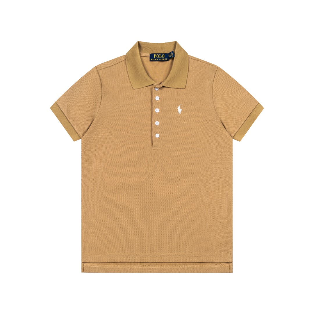 Ralph Lauren Ralph Lauren拉夫劳伦五粒扣 小马刺绣polo衫短袖T恤 女款