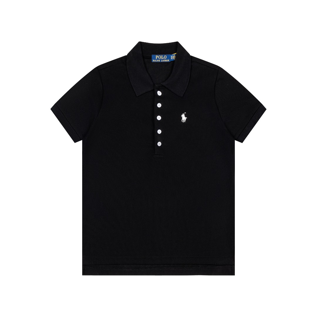 Ralph Lauren Ralph Lauren拉夫劳伦五粒扣 小马刺绣polo衫短袖T恤 女款