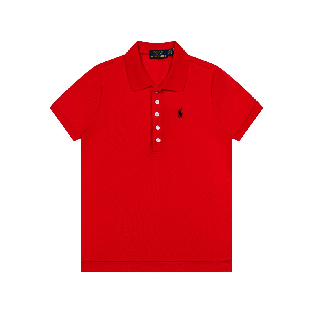 Ralph Lauren Ralph Lauren拉夫劳伦五粒扣 小马刺绣polo衫短袖T恤 女款