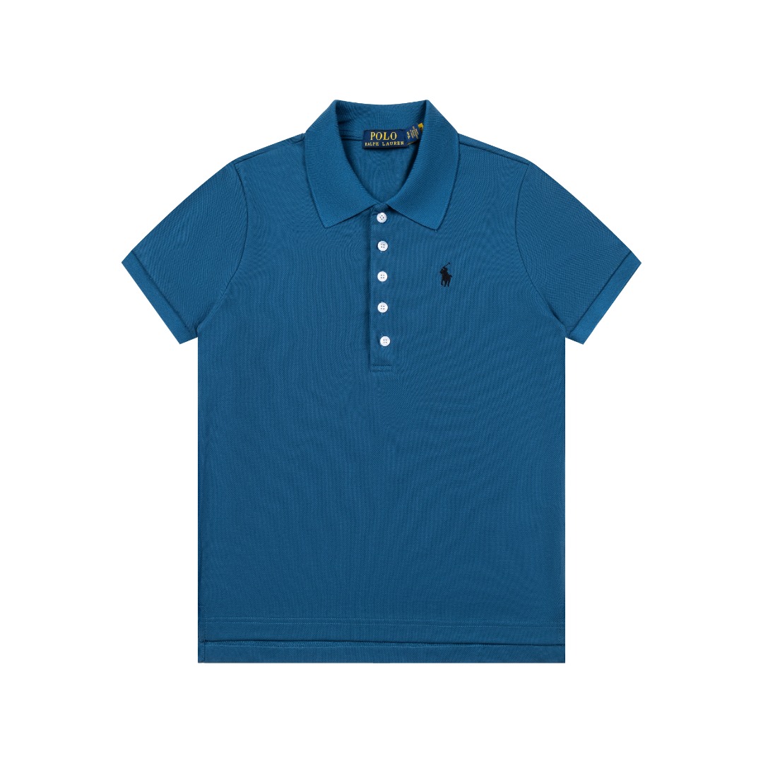 Ralph Lauren Ralph Lauren拉夫劳伦五粒扣 小马刺绣polo衫短袖T恤 女款