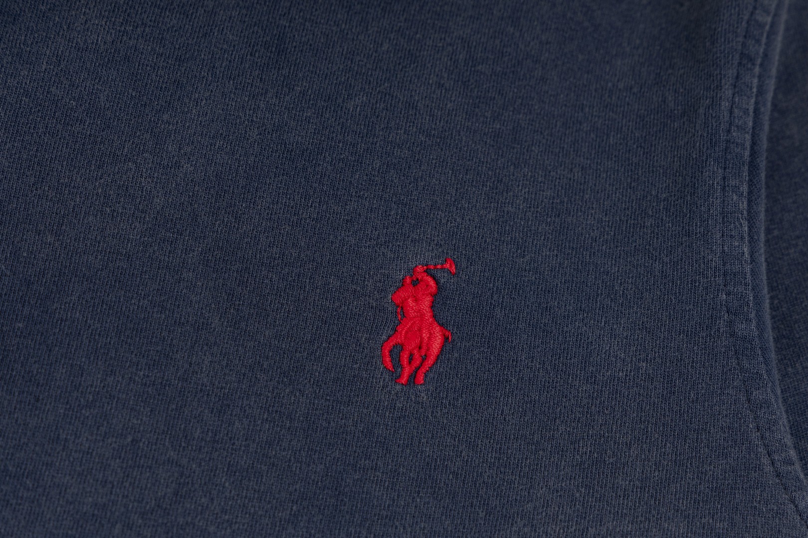 Ralph Lauren Ralph Lauren拉夫劳伦水洗重工磨毛做旧亨利立领开胸 长袖打底衫 薄款卫衣