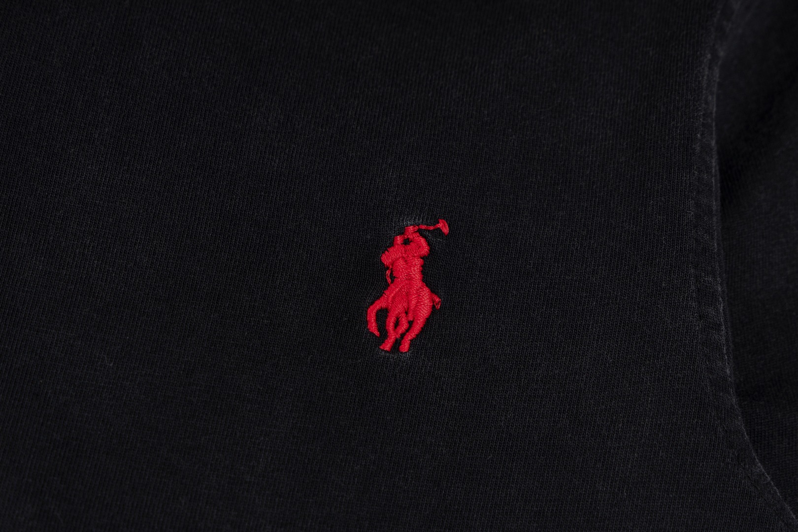 Ralph Lauren Ralph Lauren拉夫劳伦水洗重工磨毛做旧亨利立领开胸 长袖打底衫 薄款卫衣