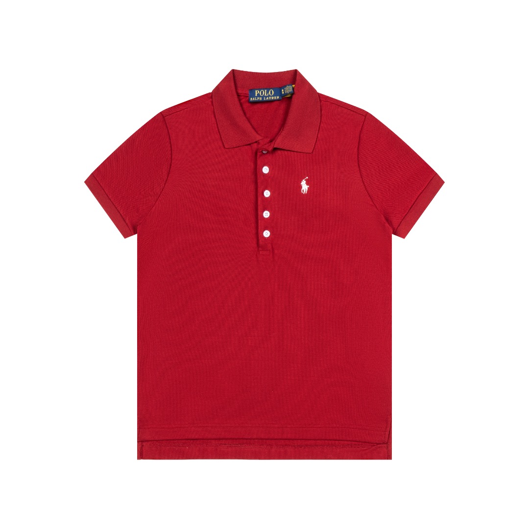 Ralph Lauren Ralph Lauren拉夫劳伦五粒扣 小马刺绣polo衫短袖T恤 女款