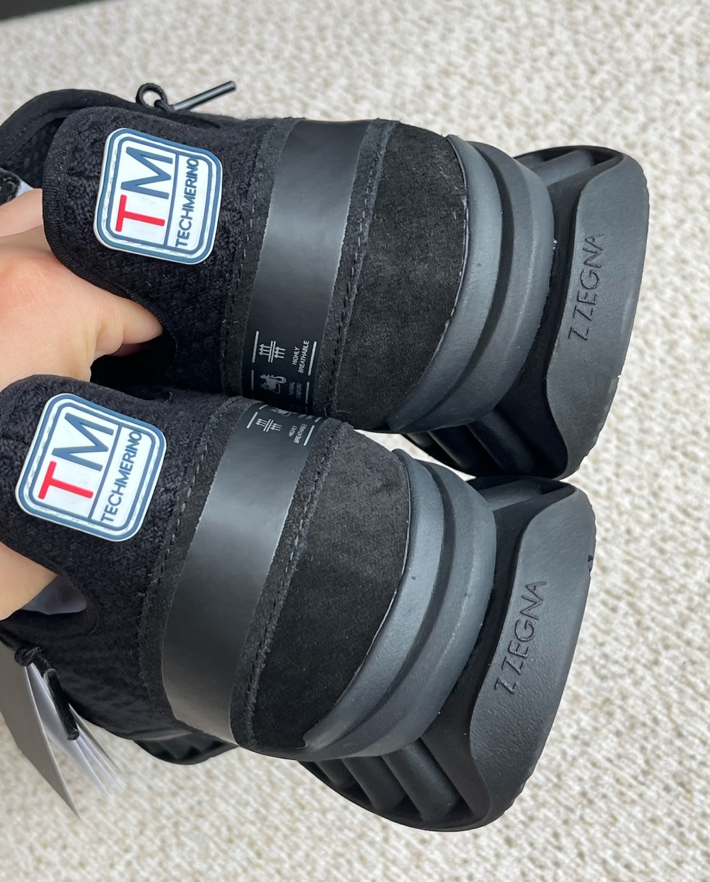 Nuevo Zegna Zegna Lhtgo Mocasines para hombre de lana TM A-Maze, suela Vibram de lana TM! Porque es 