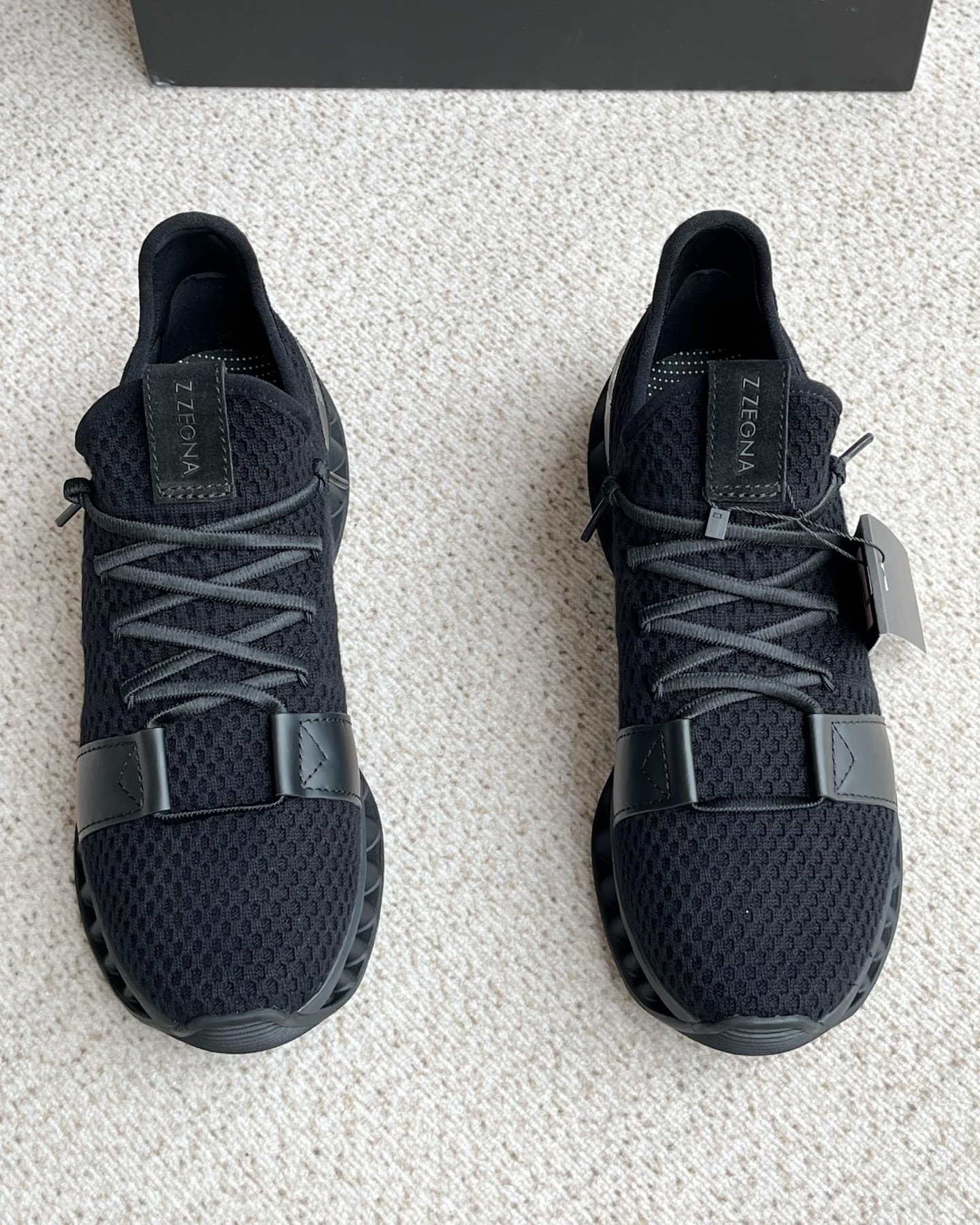 Nuevo Zegna Zegna Lhtgo Mocasines para hombre de lana TM A-Maze, suela Vibram de lana TM! Porque es 