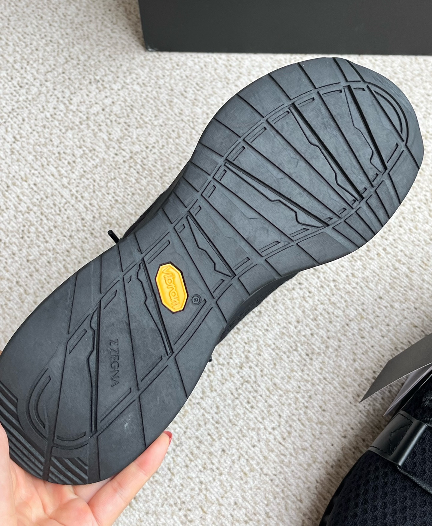 Nuevo Zegna Zegna Lhtgo Mocasines para hombre de lana TM A-Maze, suela Vibram de lana TM! Porque es 