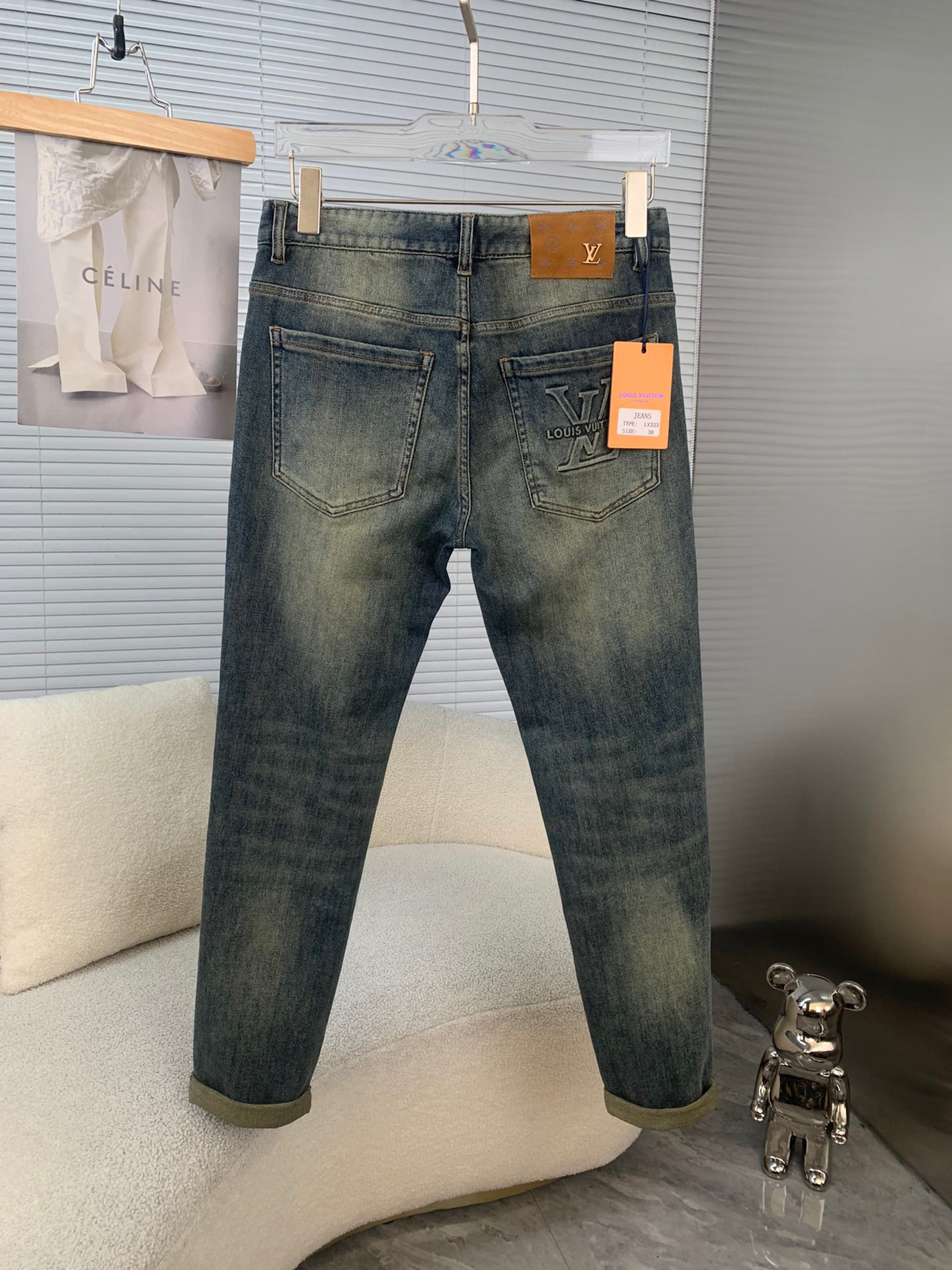 产品:LV路易威登 2023秋冬新品男士牛仔裤 【3标齐全】面料弹性好 3