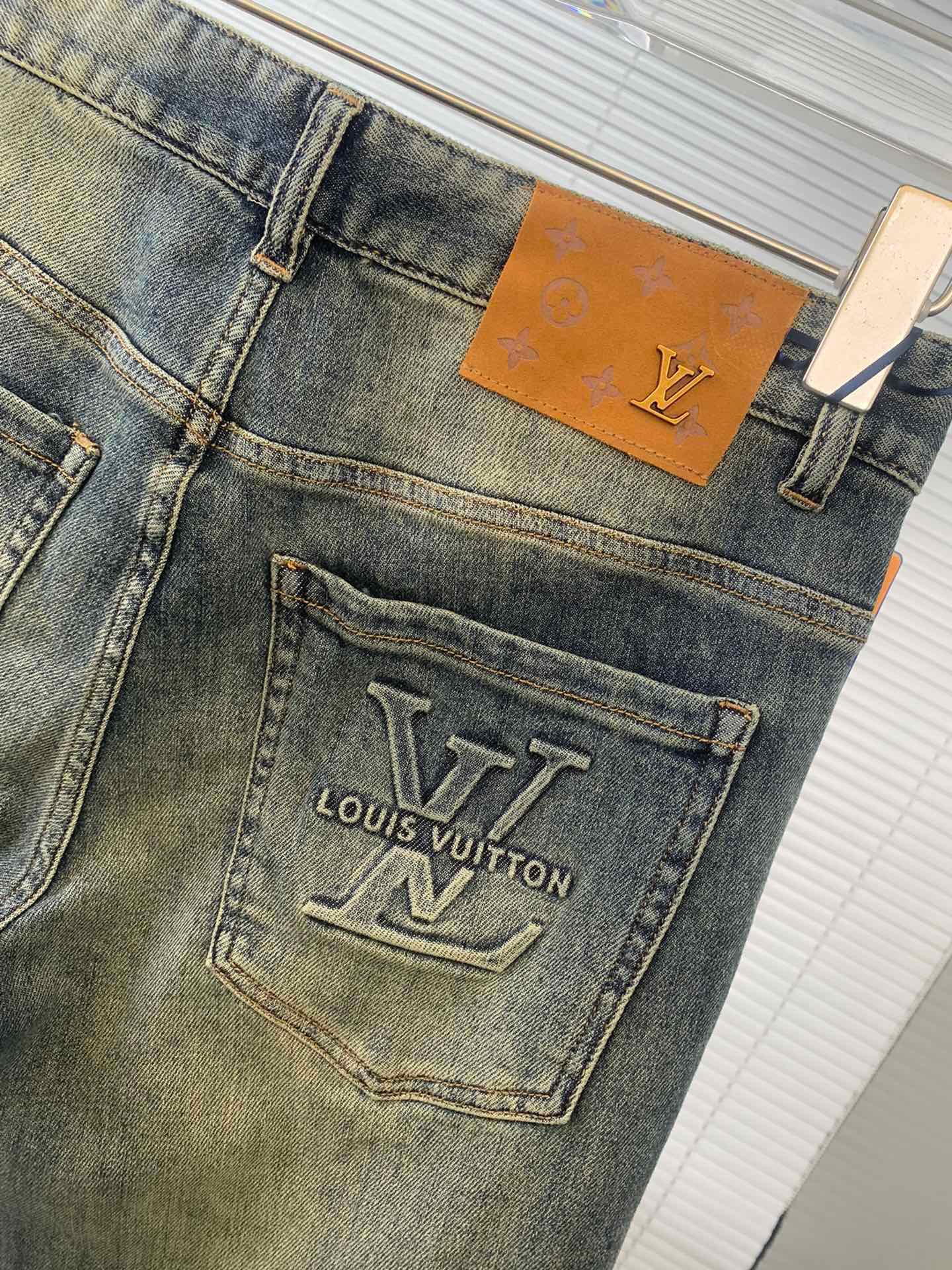 产品:LV路易威登 2023秋冬新品男士牛仔裤 【3标齐全】面料弹性好 8