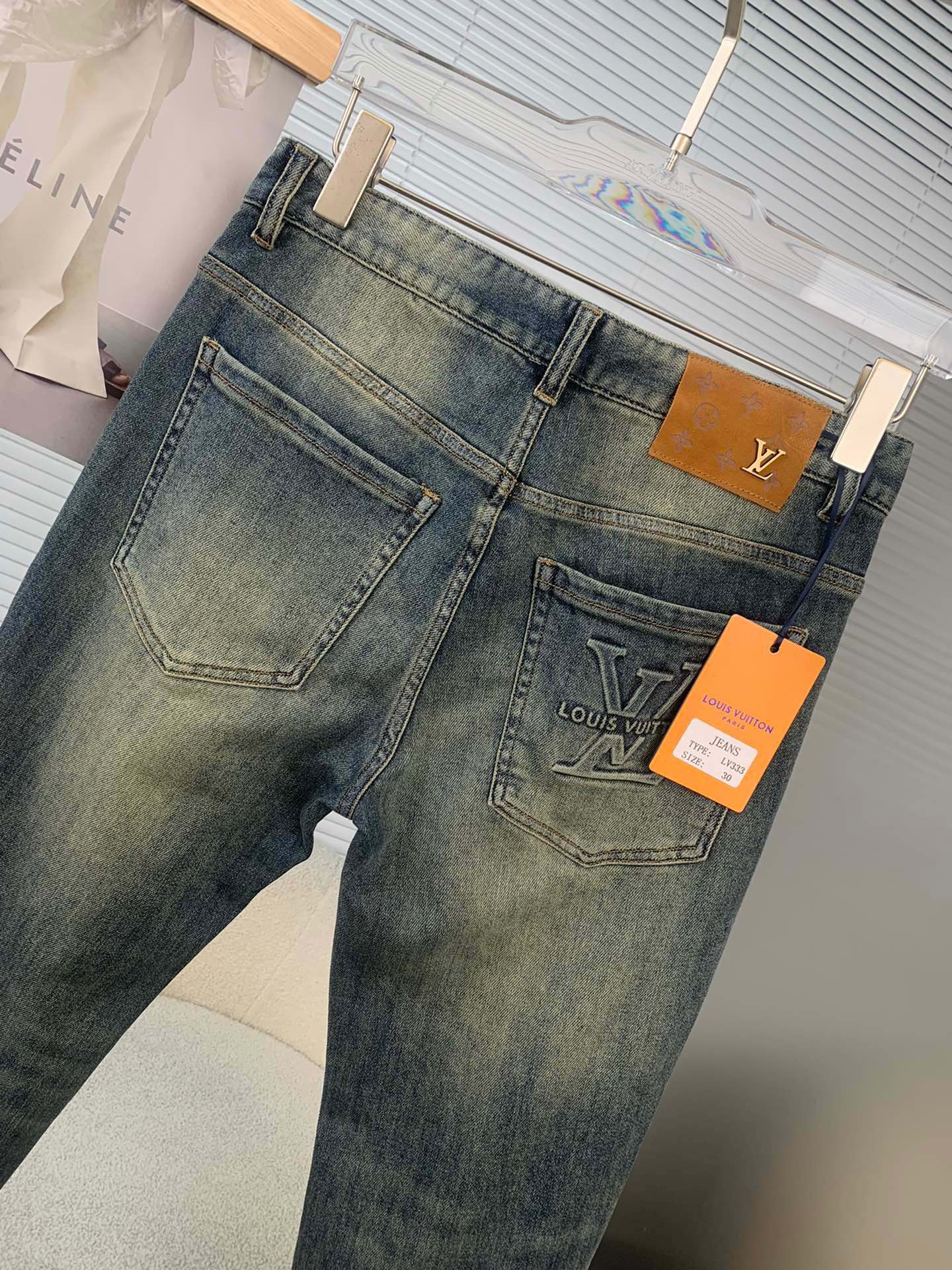 产品:LV路易威登 2023秋冬新品男士牛仔裤 【3标齐全】面料弹性好 7