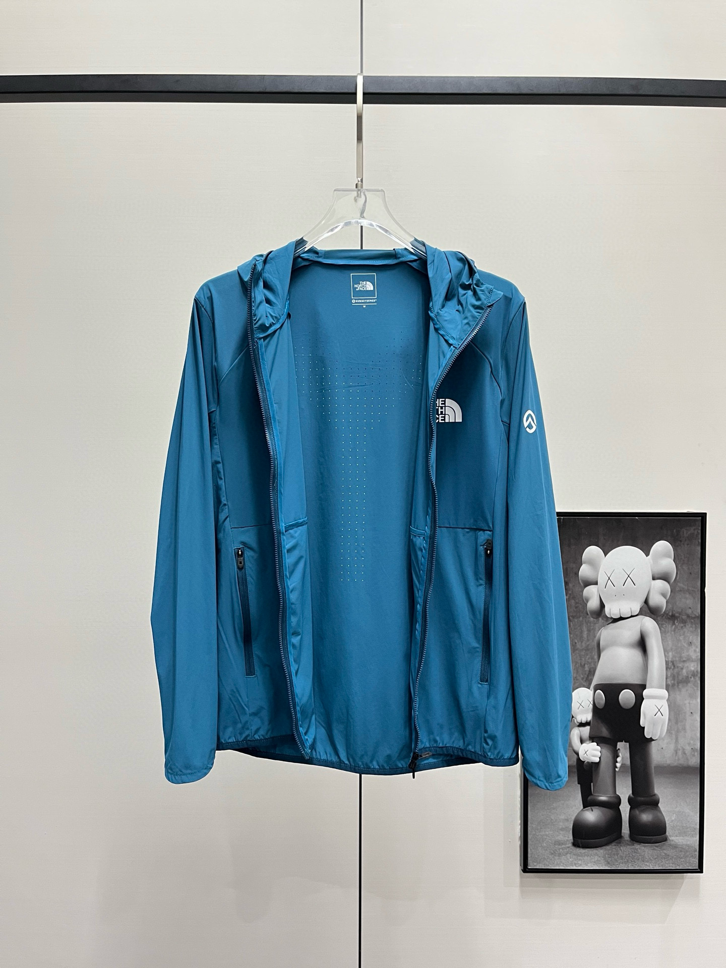 TNF丨北面巅峰系列透气连帽防晒衣 黑色 深蓝 卡其 孔雀蓝