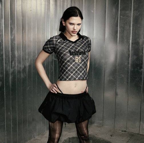 BADBLOO Black Bubble Mini Skirt with Limited Edition Photo | Fashionable & Trendy 1 BADBLOO Black Bubble Mini Skirt with Limited Edition Photo | Fashionable & Trendy