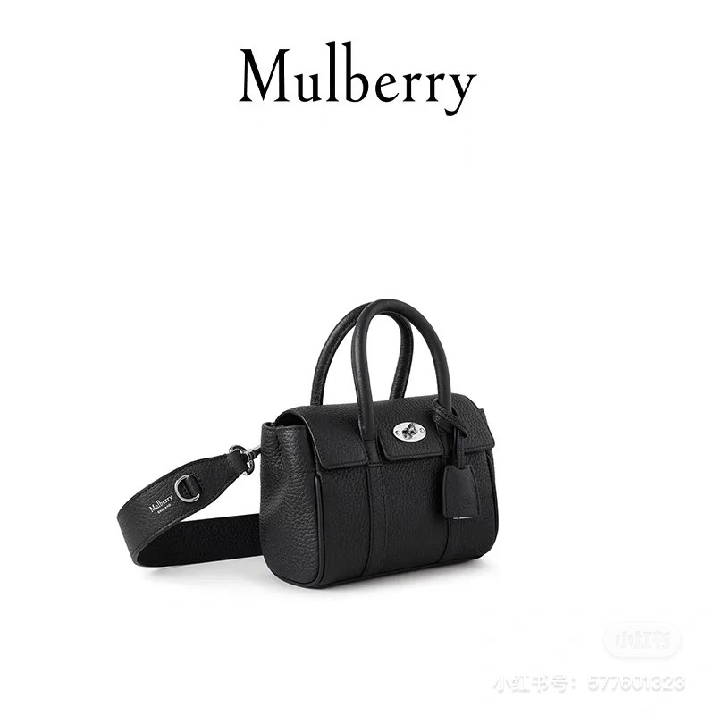 Mulberry British Royal Brand Black Mini