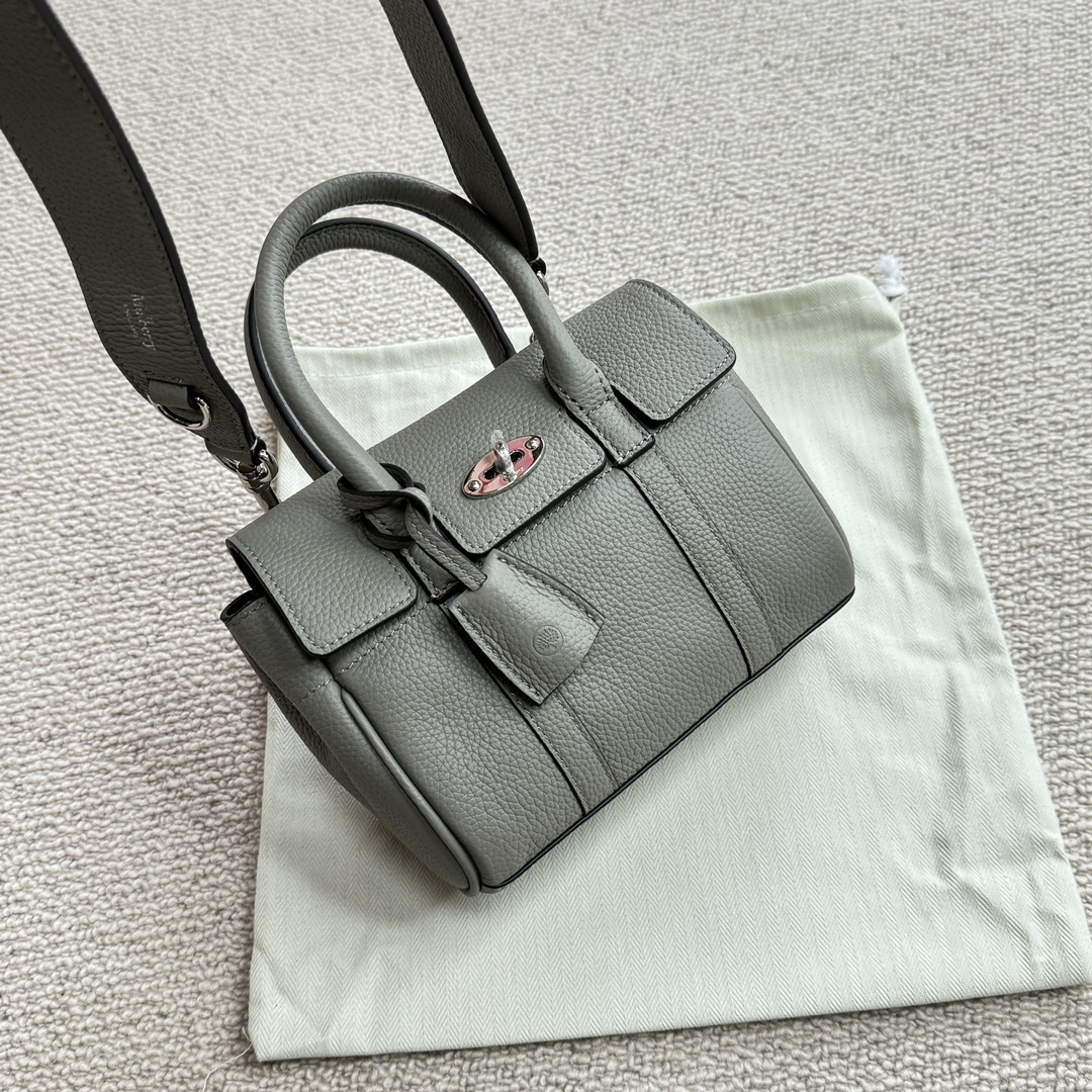 Mulberry Vegetable tanned leather new beige elephant gray mini