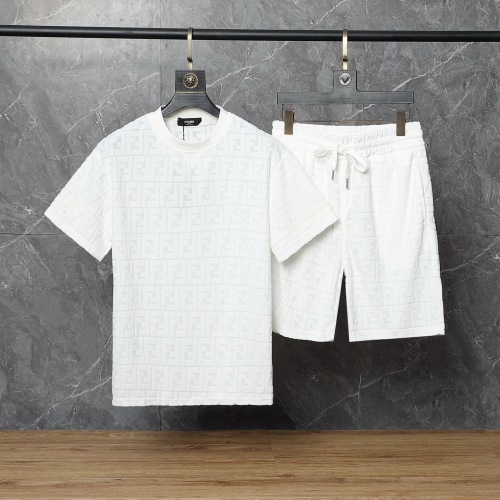 Fendi Men's Spring/Summer Casual Short Sleeve Tee - Stylish & Comfortable 1 Fendi Men’s Spring/Summer Casual Shorts – Stylish Four-Color Terry Jacquard