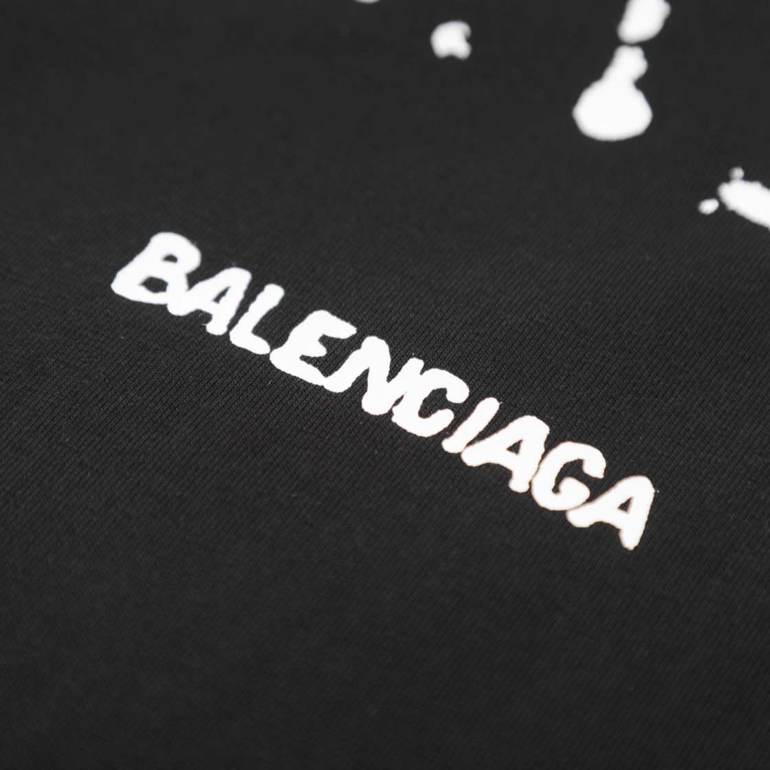 Balenciaga巴黎世家 经典款前后水墨印花短袖 短袖