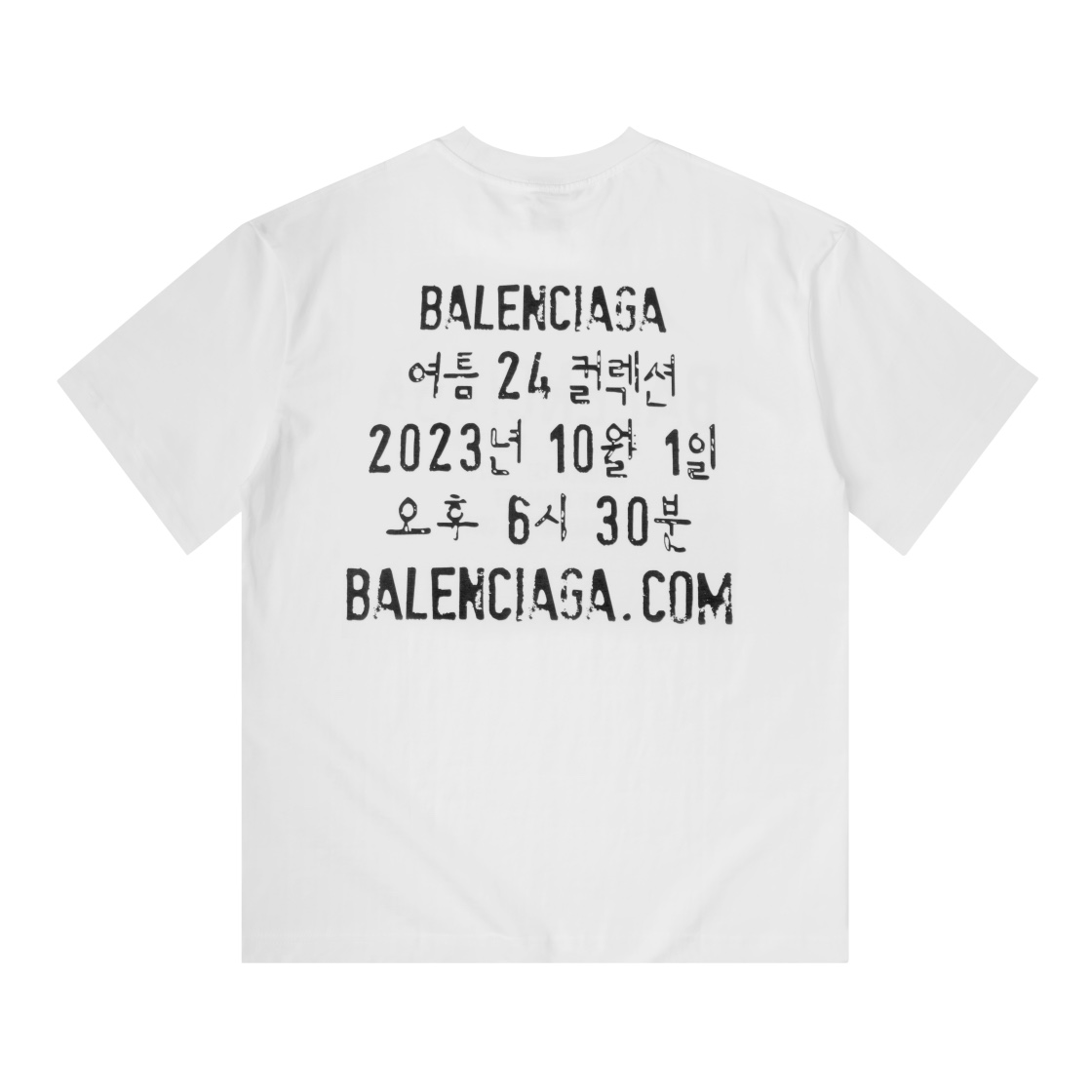 Balenciaga 巴黎世家 24ss韩文标语印花短袖