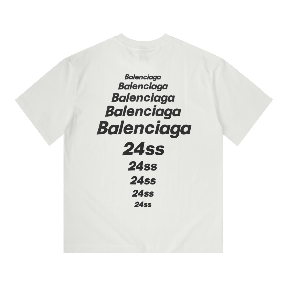 Balenciaga巴黎世家24ss 立体发泡 印花短袖