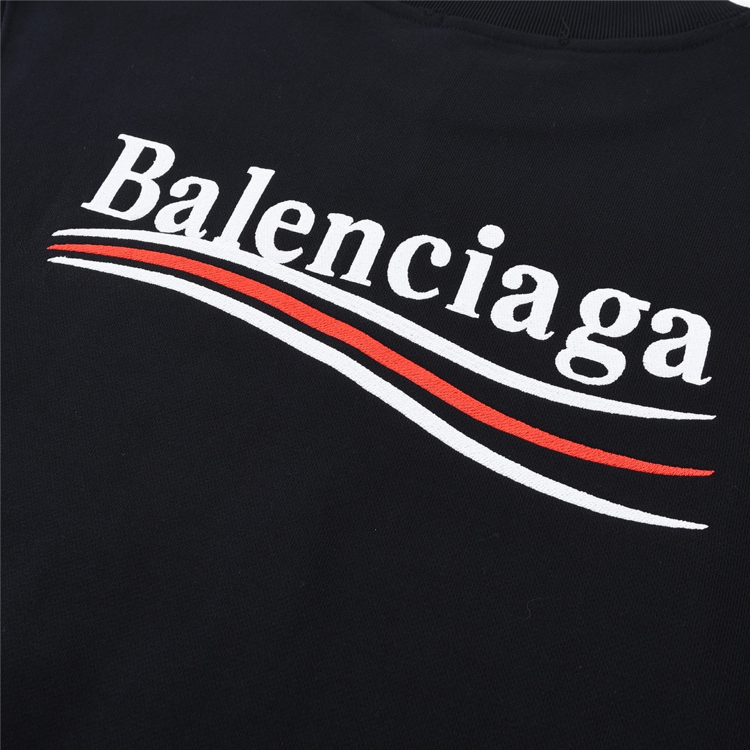 16巴黎世家Balenciaga 经典款可乐刺绣卫衣