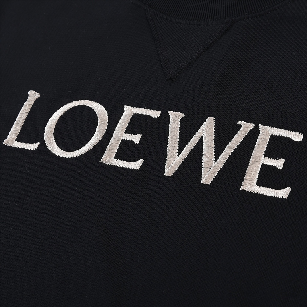 16罗意威Loewe 经典款编织刺绣卫衣 定织定染420g精梳食毛毛圈面料