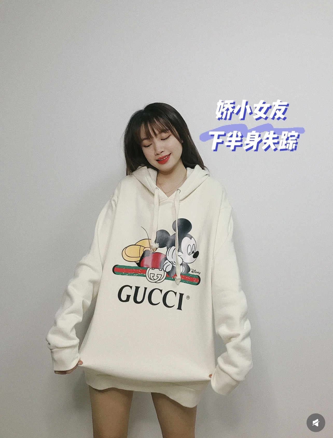 18古驰GUCCI经典款 迪士尼联名印花连帽卫衣