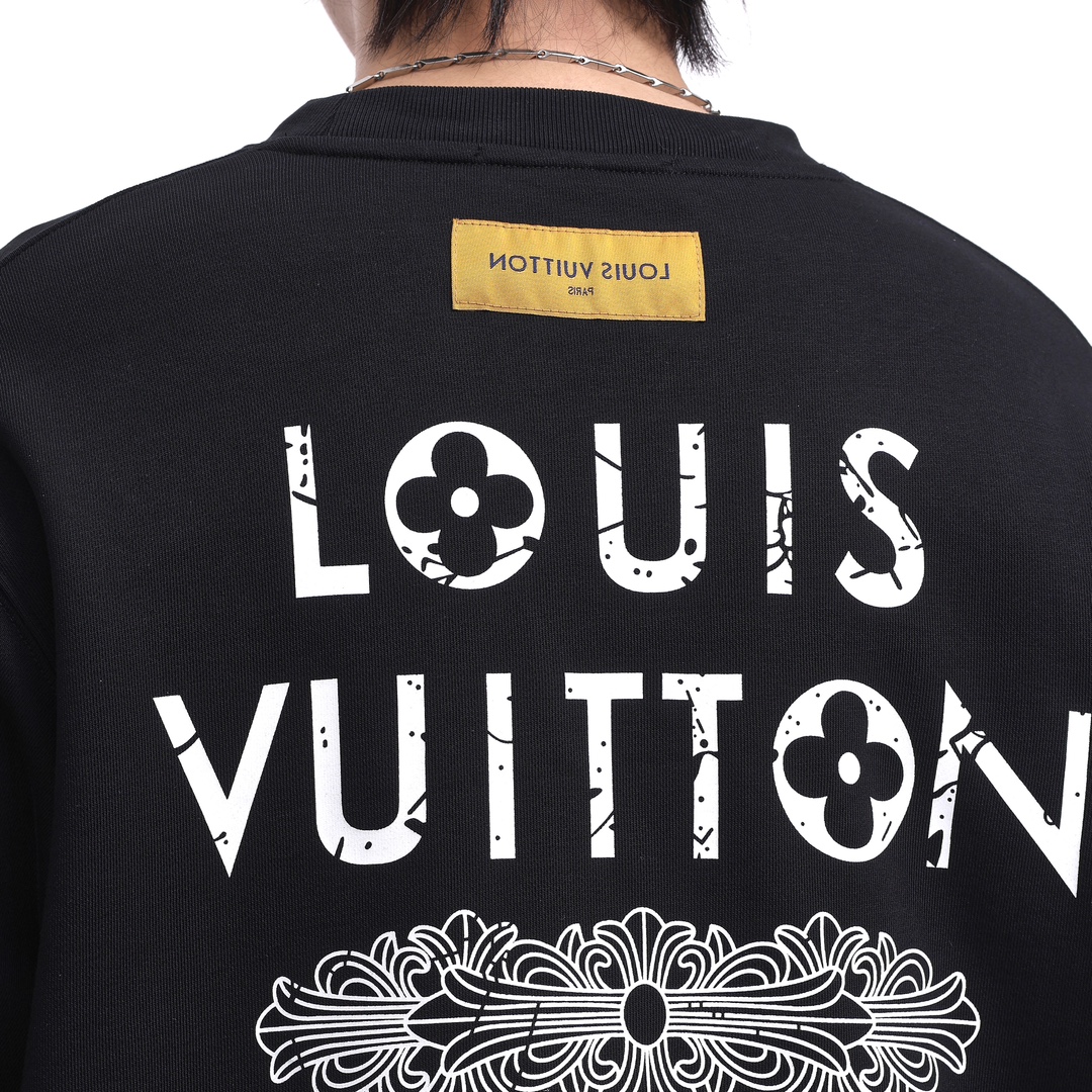 16路易威登Louis Vuitton 克罗星联名印花卫衣